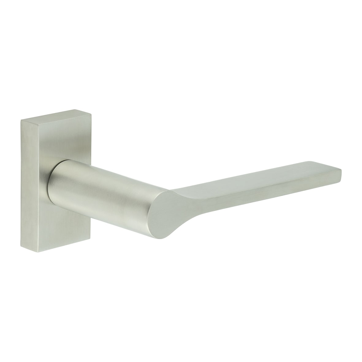 Satin Stainless Steel uPVC Multipoint Door Handles on Rectangular Rose - CR-105 Range
