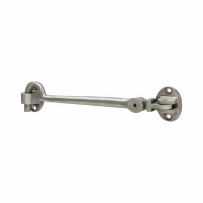 Heavy Duty Cabin Hook & Eye - 150mm Length - Satin Nickel