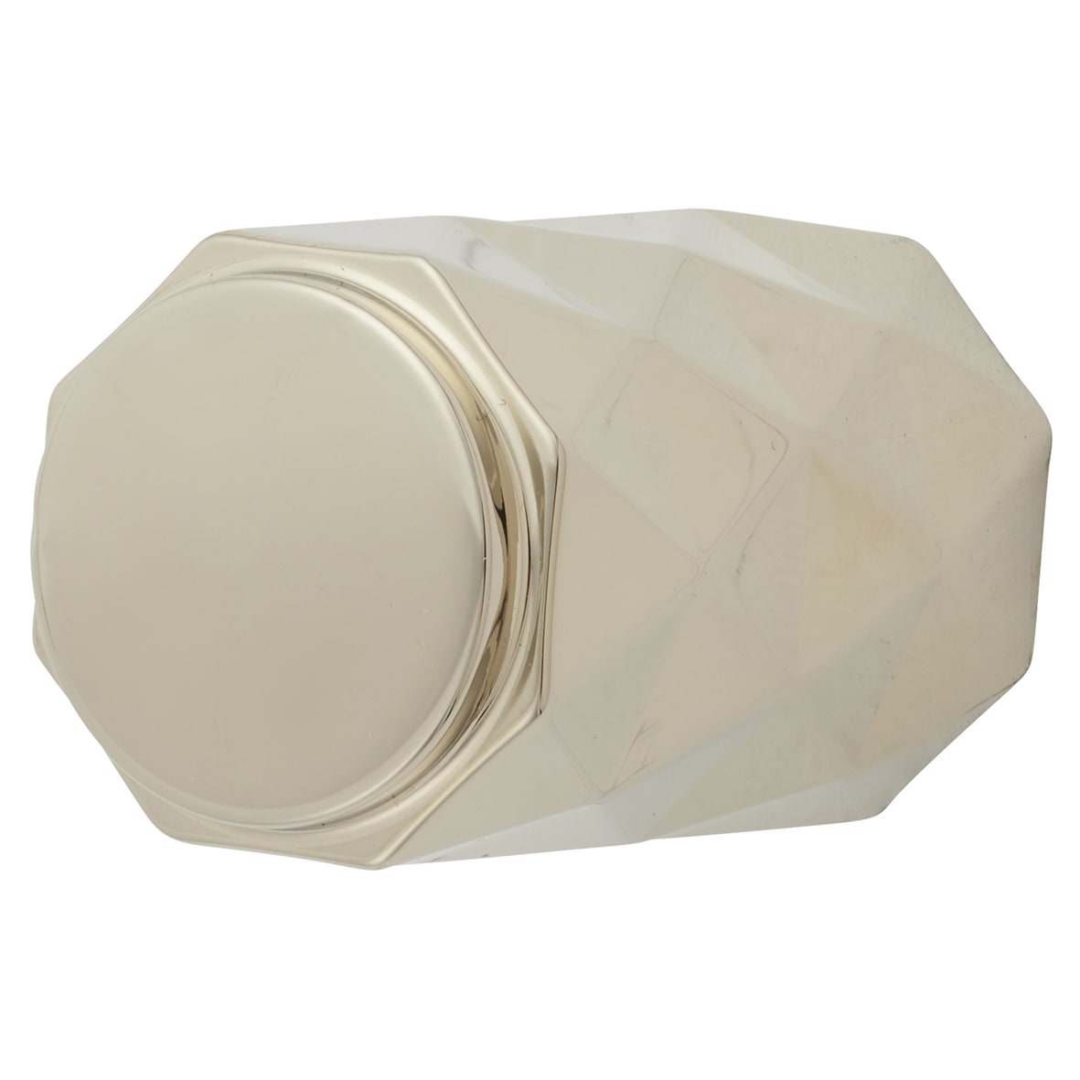 Diamond Cut Cylinder Cabinet Knob - 20mm Diameter - PVD Polished Nickel