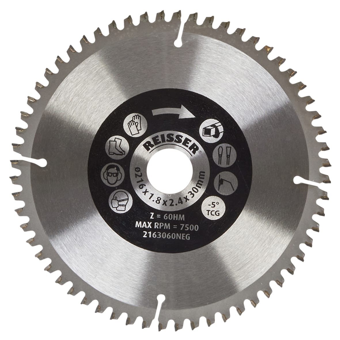 TCT Circular Saw Blade - 216 x 30mm - 60T - Aluminium & Plastic