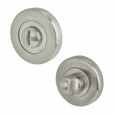 Sorrento Bathroom Turn & Release - 53mm Diameter - Satin Chrome