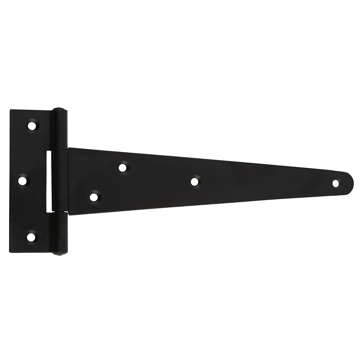 Heavy Duty Gate/Door Tee Hinge - 250 x 115mm - Black Powder Coated - Pair