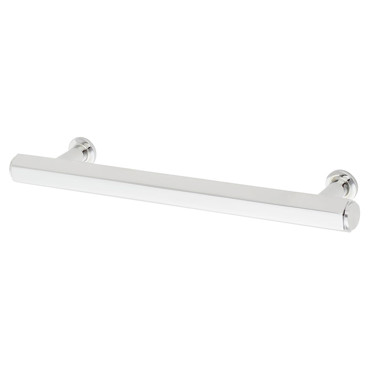 Vesper Hex 14mm T-Bar Cabinet Pull Handle - 128mm Centres - Polished Chrome