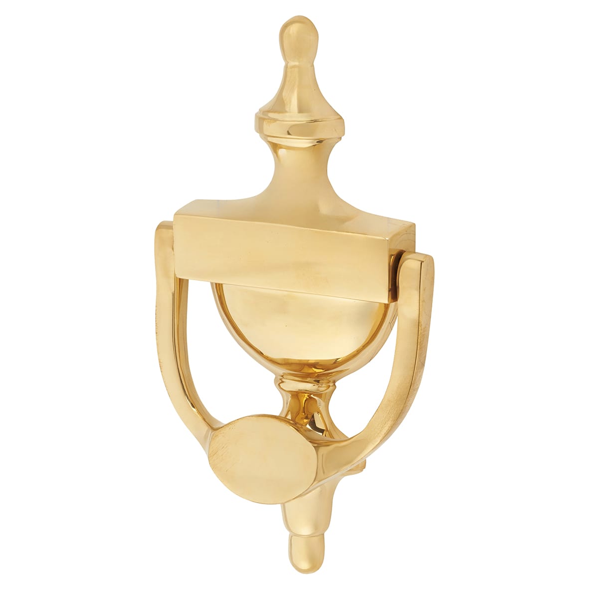 Marcus Urn Door Knocker - Unlacquered Brass - 195 x 100mm