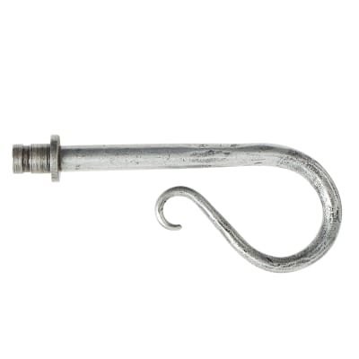 Shepherd's Crook Curtain Finials - Pewter