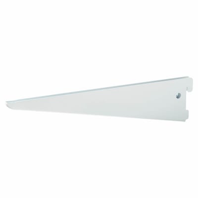 Twin Slot Shelf Bracket - 270mm Length - White