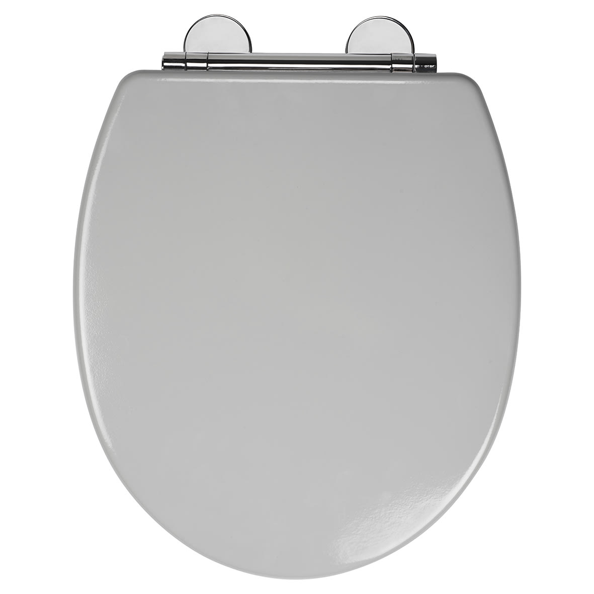 Lugano Flexi-Fix Soft Close Wooden Toilet Seat - Grey