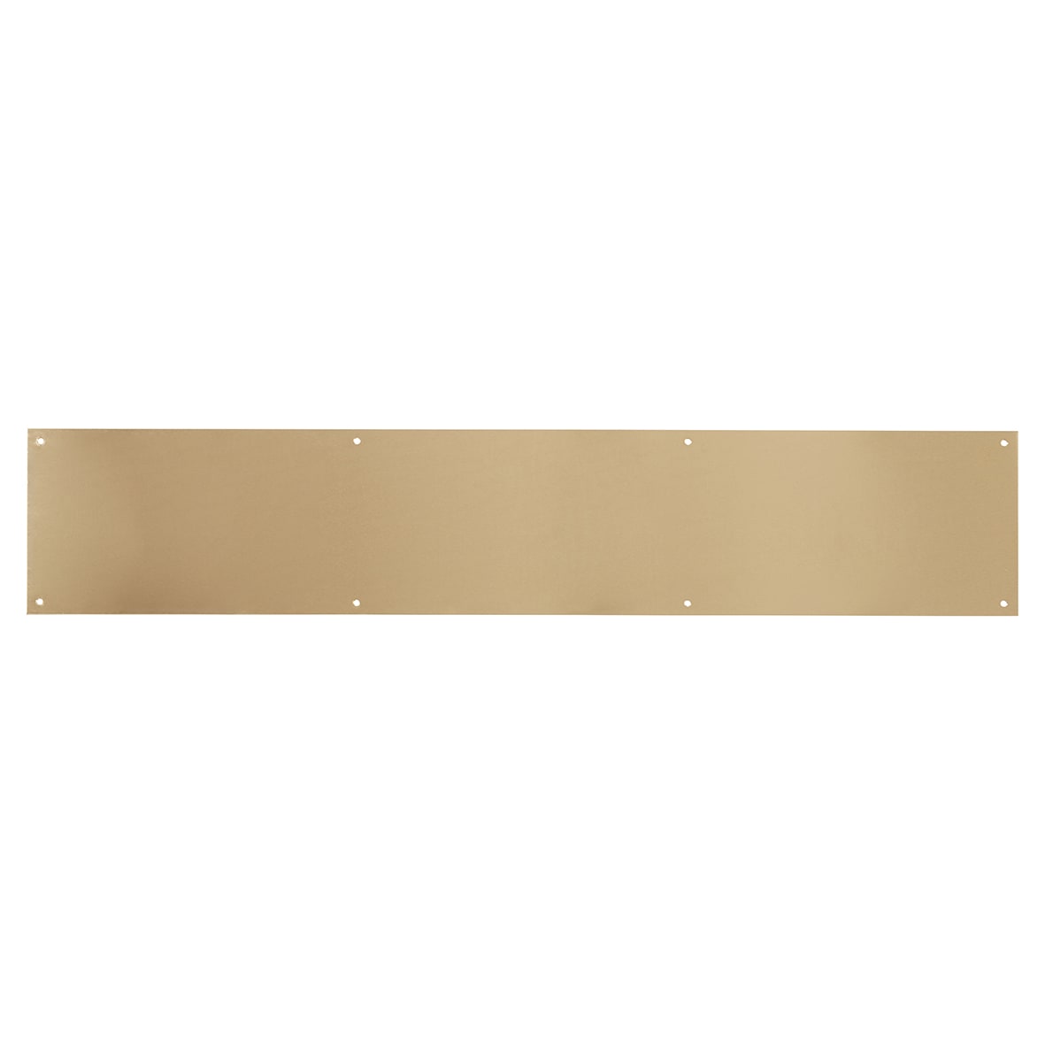 Solid Brass Kick Plate - 800 x 150 x 1.2mm - 8 Screw Holes - Satin