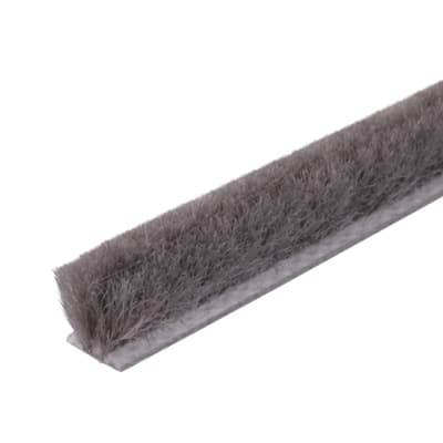 Sash Window Slide Pile with Fin - 100m Length - 6.5mm Pile - Grey
