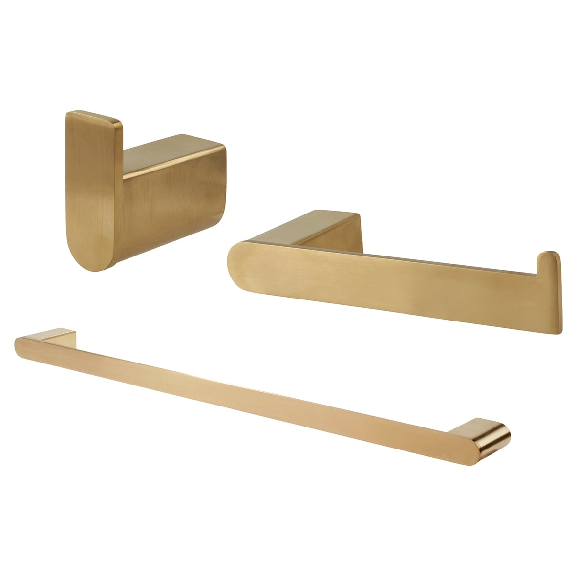 Designer Bathroom Set - PVD Satin Brass