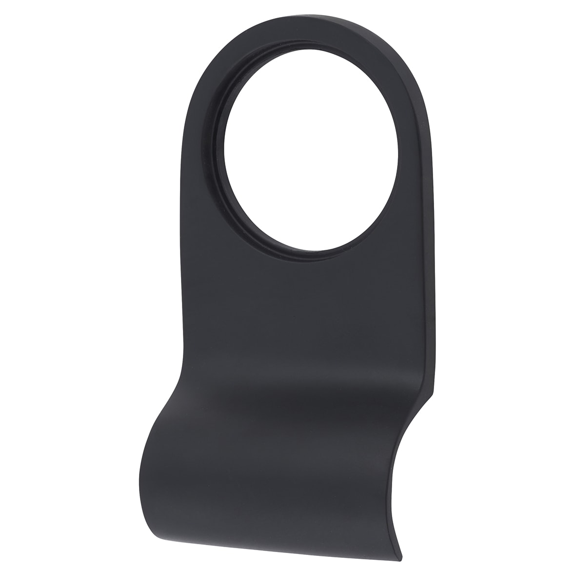 Matt Black Rim Cylinder Pull - 80 x 40mm