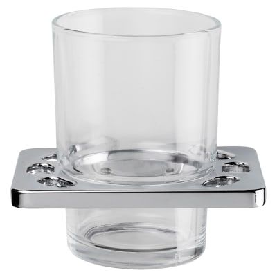 Sutton Tumbler & Holder - 95 x 100 x 80mm - Polished Chrome