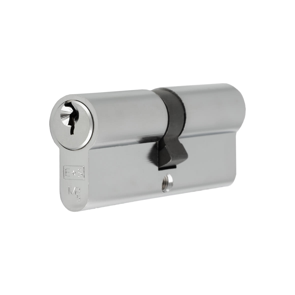 5 Pin 80mm Euro Double Cylinder - 40 + 40mm - Satin Chrome - Keyed Alike