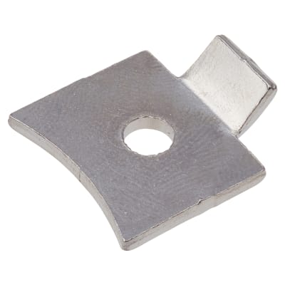 Standard Flat Bookcase Clip - Polished Nickel Plated - Pack of 10