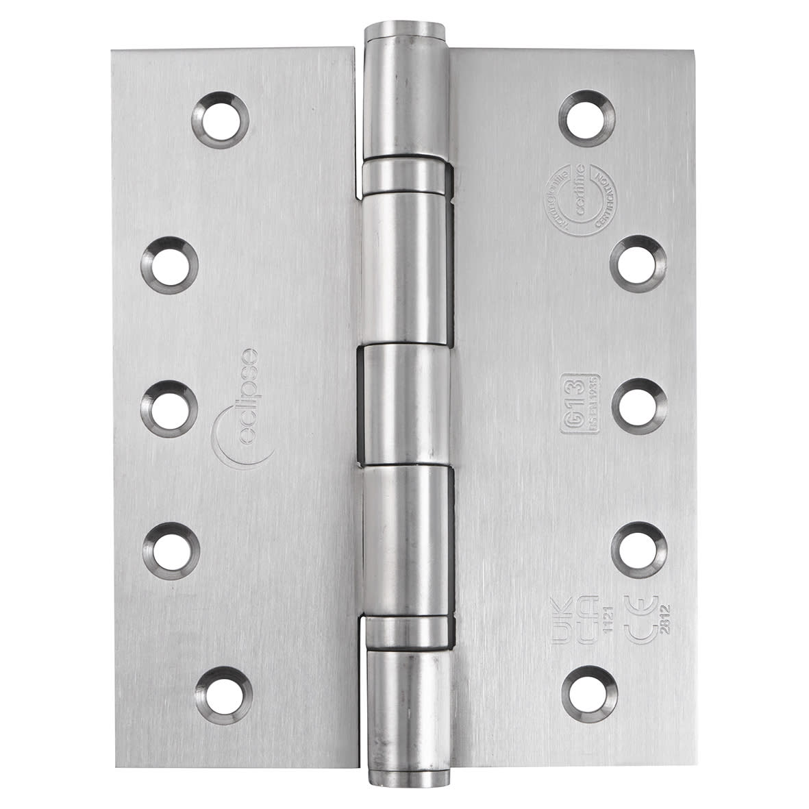 Ball Bearing Grade 13 Butt Fire Door Hinge - 127 x 102 x 3mm - Satin Stainless Steel - Pair