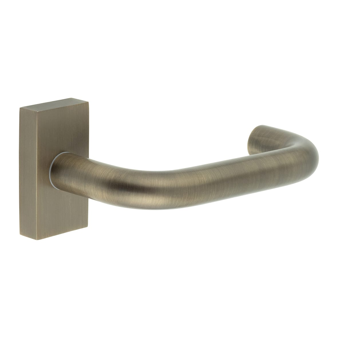 Antique Brass uPVC Multipoint Door Handles on Rectangular Rose - CR-106 Range