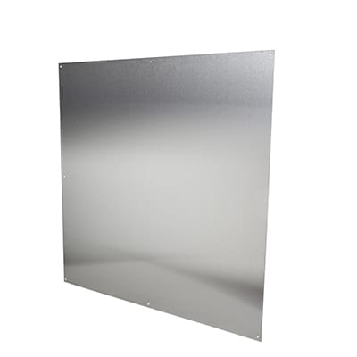 Stainless Steel Kick Plate - Half Door Panel - 838 x 838 x 1.2mm - 8 Screw Holes - Satin