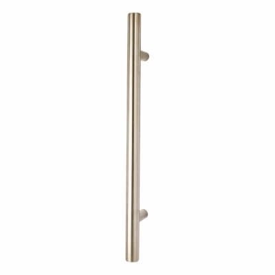 Satin Stainless Steel 25mm T-Bar Door Pull Handle - Bolt Fix - 305mm Centres