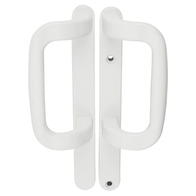 White uPVC Patio Dummy Door Handles