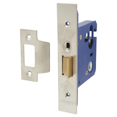 Architectural Mortice Nightlatch - 78mm Case - 57mm Backset - Satin Stainless Steel
