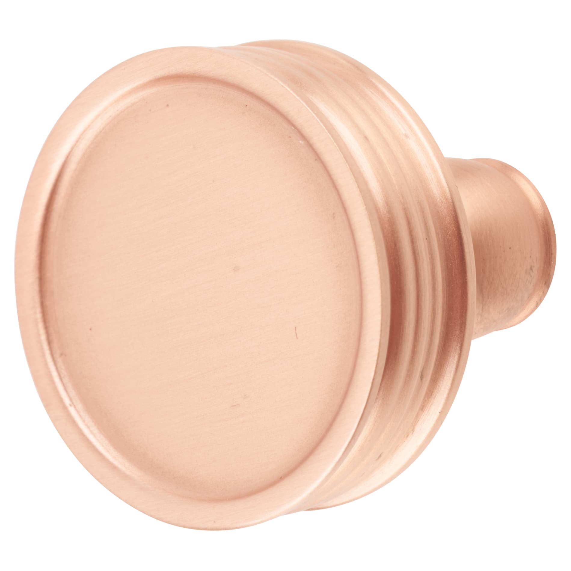 Marcus Venetian Round Cabinet Knob - 32mm Diameter - Satin Rose Gold