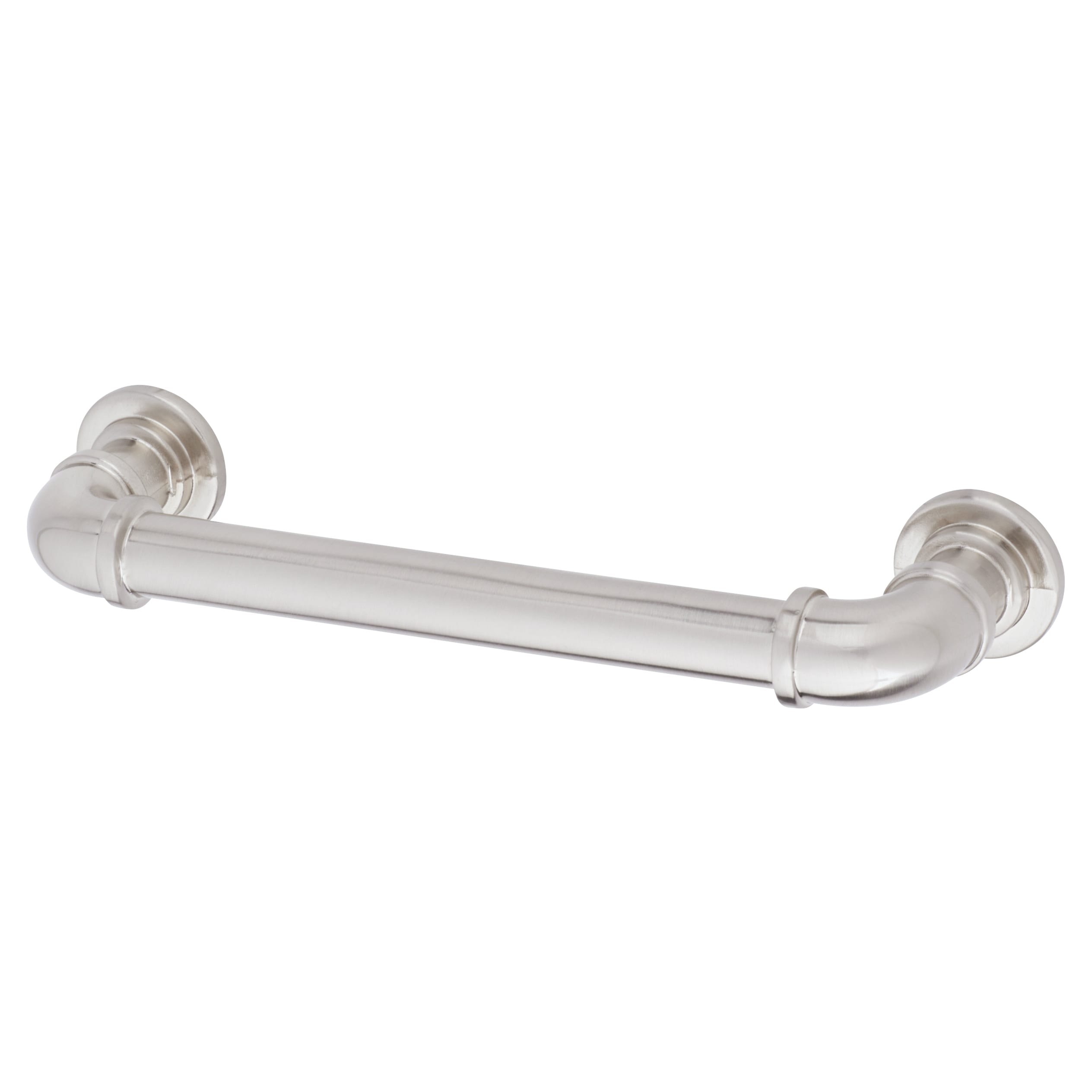 6mm Pipe Style D-Bar Cabinet Pull Handle - 128mm Centres - Satin Nickel