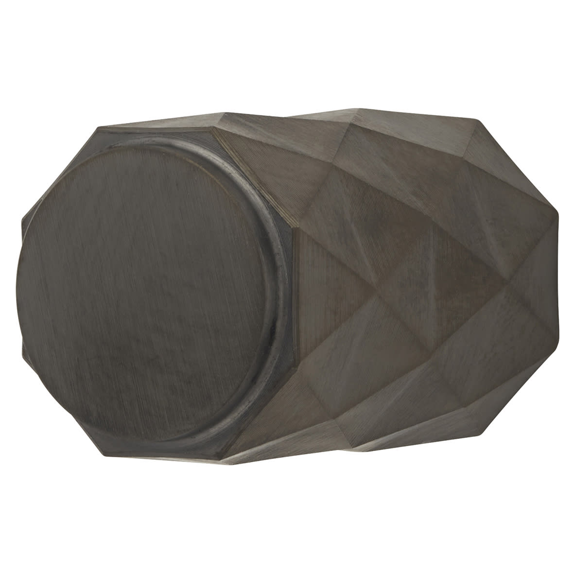 Diamond Cut Cylinder Cabinet Knob - 20mm Diameter - PVD Dark Bronze