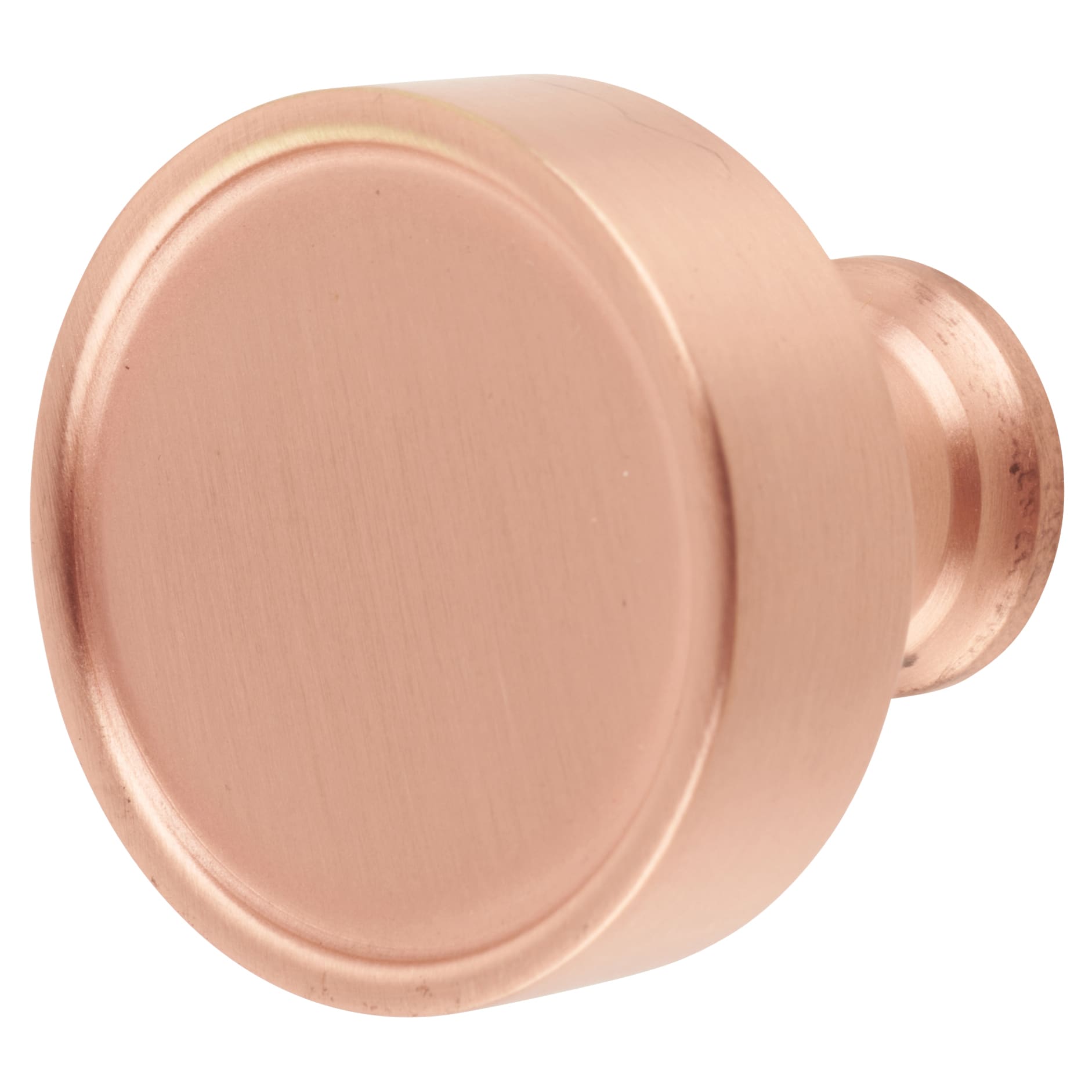 Marcus Florence Round Cabinet Knob - 32mm Diameter - Satin Rose Gold