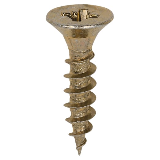 Classic Pozi Countersunk Wood Screws - 4.5 x 20mm - Yellow Zinc - Pack of 200