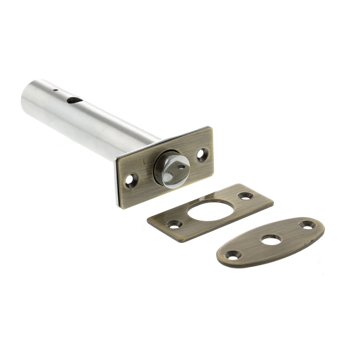 Door Rack Bolt - 59mm Backset - Antique Brass 495162P