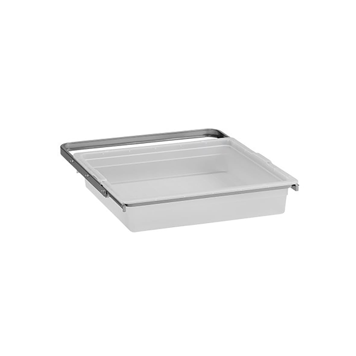 Top Track System - Click In Shallow Mesh Basket & Gliding Frame - 448 x 436 x 88mm - Platinum