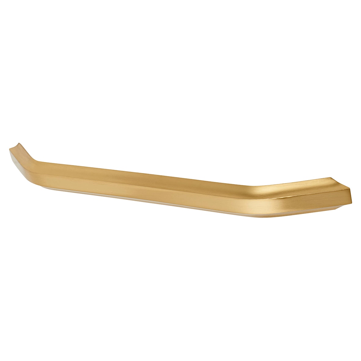 Virgo Bow Cabinet Pull Handle - 224mm Centres - Satin Brass