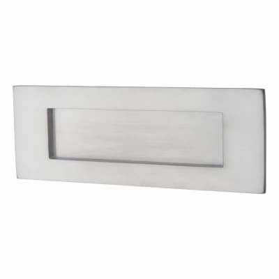 Letter Plate - 205 x 75mm - Satin Chrome