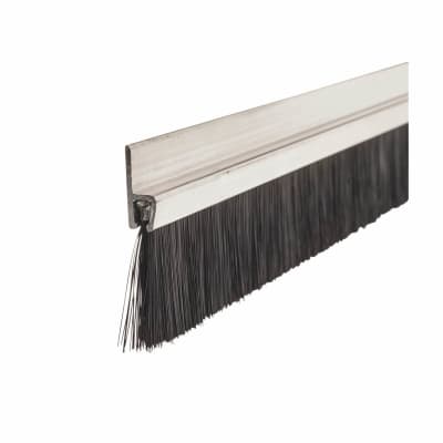 Brush Strip H3 -3000mm Length -  Brush Size 24mm - Inward/Outward Opening Doors - Aluminium