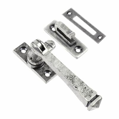 Avon Locking Mortice & Hook Plate Casement Window Fastener - Reversible - Pewter