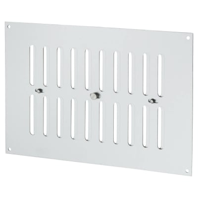 Hit & Miss Vent - 242 x 165mm - Satin Aluminium