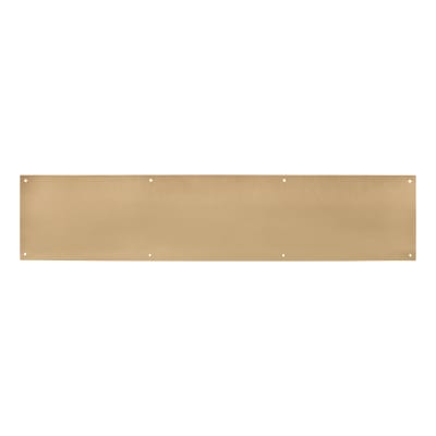 Solid Brass Kick Plate / Finger Plate - Made to Measure - 1.2mm - Polished