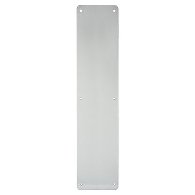 Aluminium Plain Finger Plate - 450 x 100 x 1.5mm - Satin Anodised