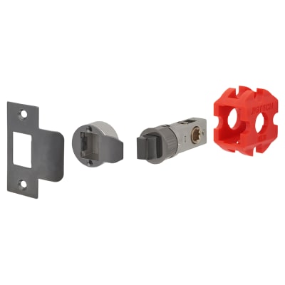 Smartlatch Passage Tubular Latch - 65mm Case - 45mm Backset - Black Nickel