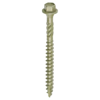 Timber Frame Screws Hex Head - 6.7 x 75mm - Green - Pack of 50