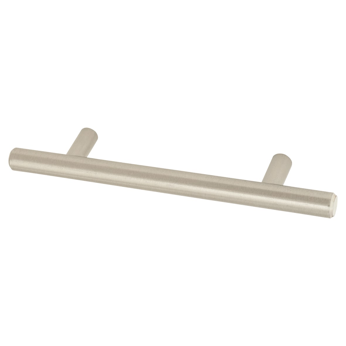 12mm T-Bar Cabinet Pull Handle - 96mm Centres - Satin Nickel