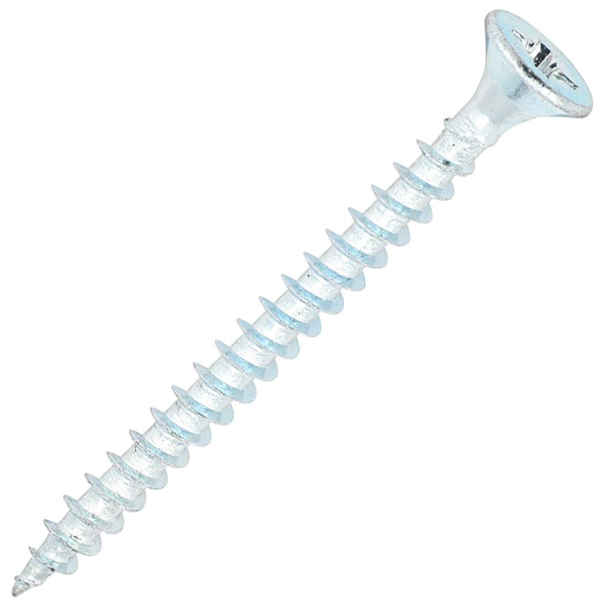 General Purpose Pozi Countersunk Chipboard Wood Screws - 4.0 x 45mm - Zinc Plated - Pk of 200