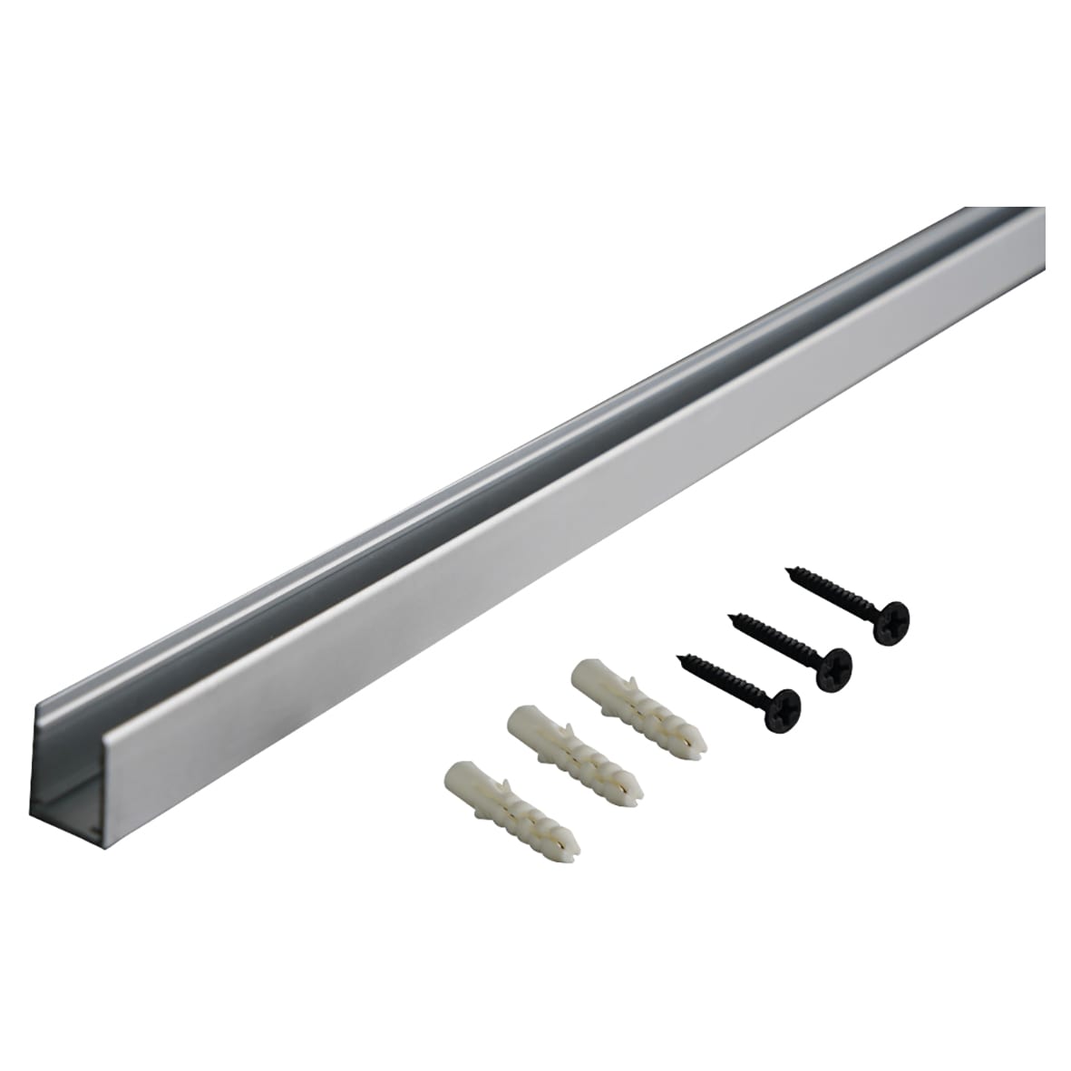 LED Surface Mount Profile for 12 x 17mm Side Bend Neon Strip Light - 1000mm - Aluminium