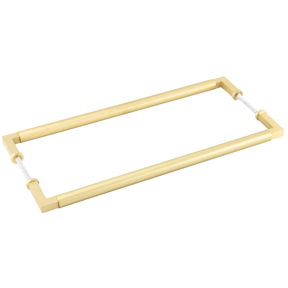 Satin Brass 20mm D-Bar Door Pull Handle - B2B - 425mm c/c - Westminster Range