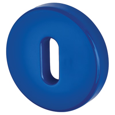 Nylon Escutcheon - 52mm Diameter - Keyhole - Cobalt Blue - Pair