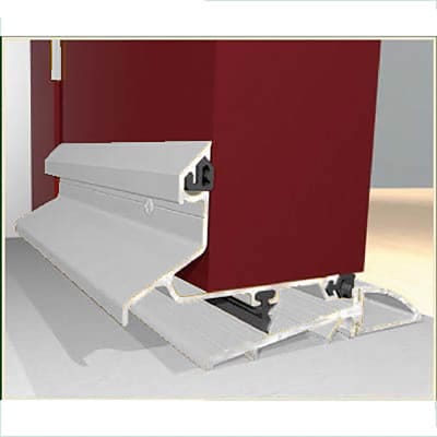Threshold & Weatherbar Kit - 914mm Length - Outward Opening Doors - Mill Aluminium