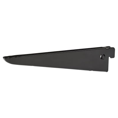 Twin Slot Shelf Bracket - 170mm Length - Black