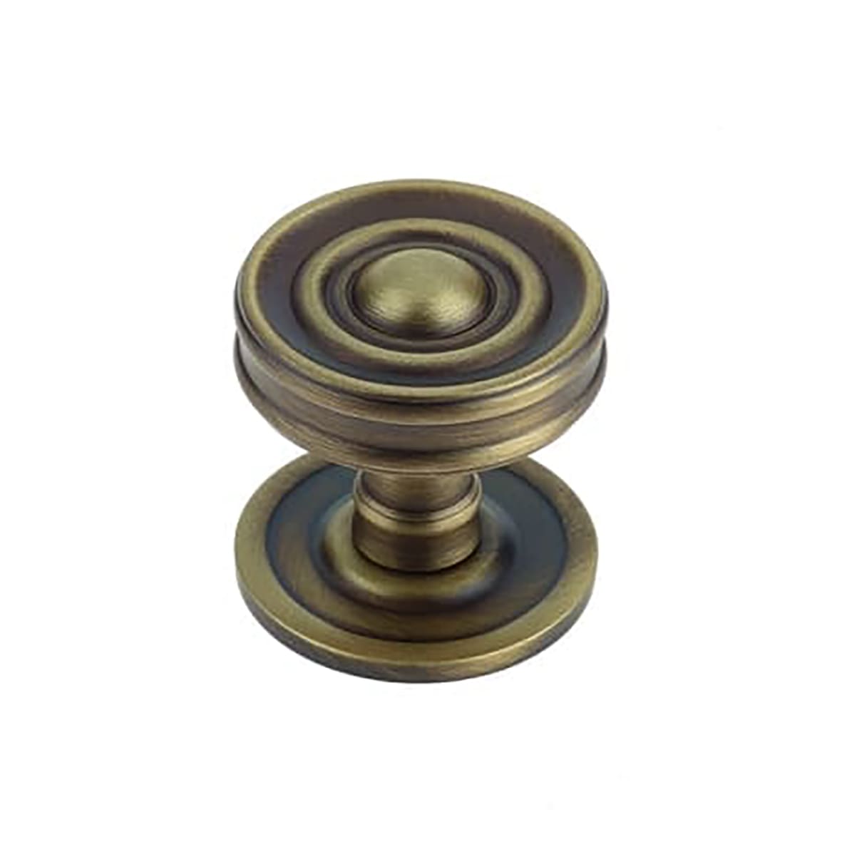 Bloomsbury Round Cabinet Knob - 40mm Diameter - Antique Brass