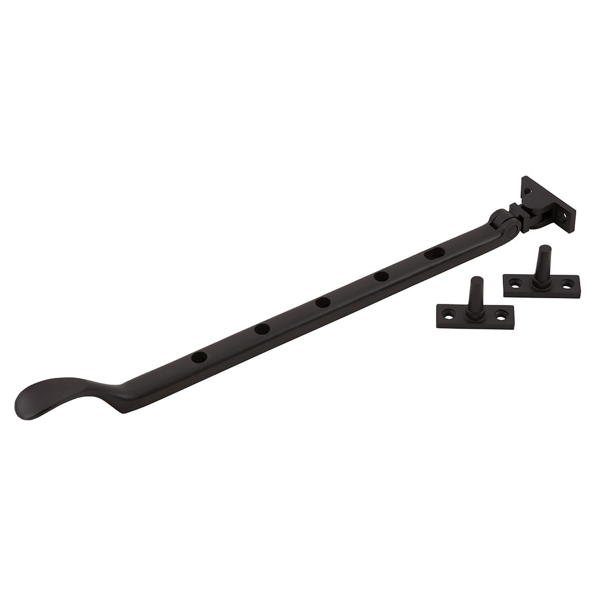 Victorian Casement Window Stay - 12"/300mm Length - Matt Brone