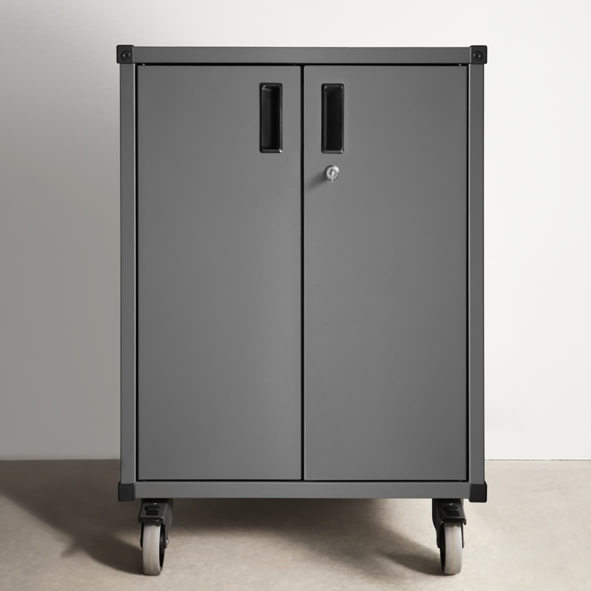 Garage+ Storage Top Track System - Lower Storage Cabinet Kit - 767 x 605 x 531mm - Matt Grey